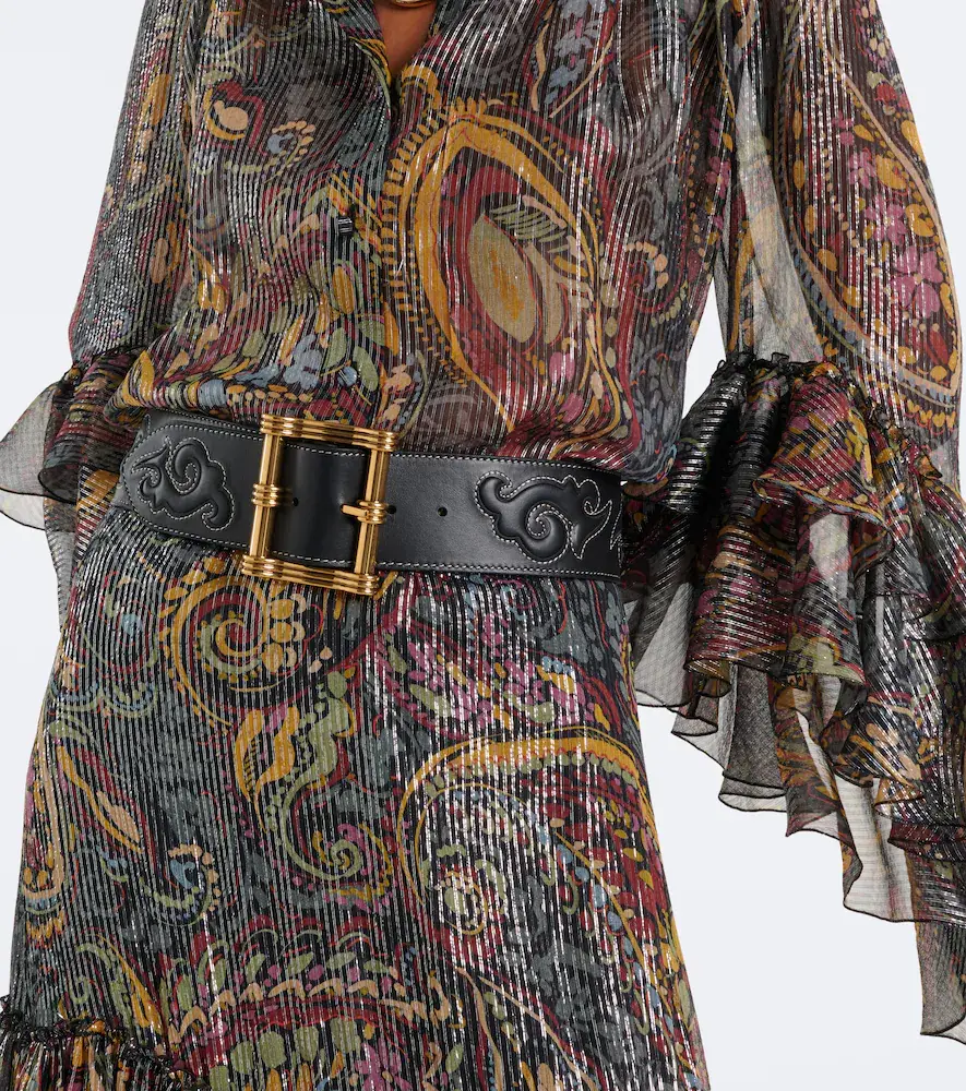 Etro Embroidered leather belt | Thumbnail 3