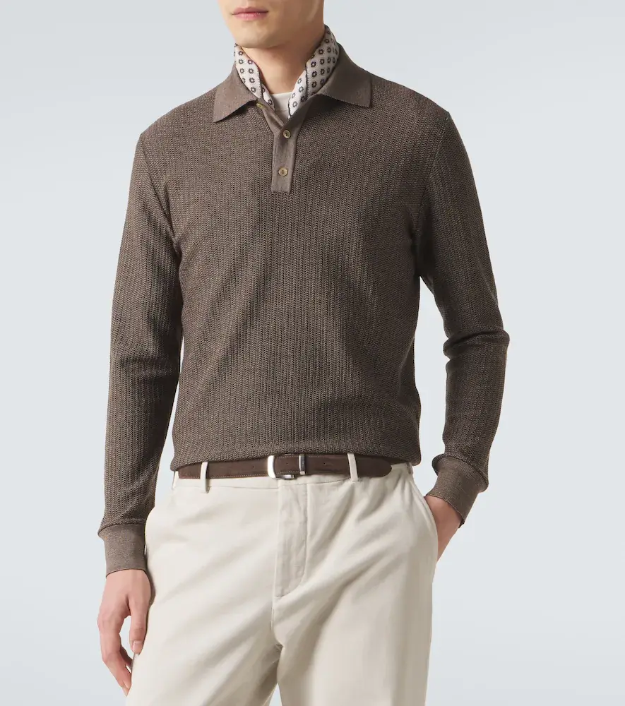 AGNONA Wool and silk polo sweater | Thumbnail 5