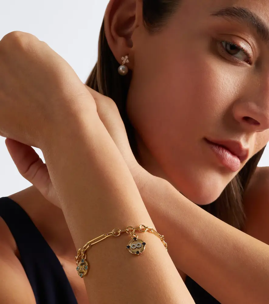 FoundRae Infinite Gratitude, Reverie, and Blossoms 18kt gold bracelet with gemstones | Thumbnail 5 FoundRae Infinite Gratitude, Reverie, and Blossoms 18kt gold bracelet with gemstones | Thumbnail 5