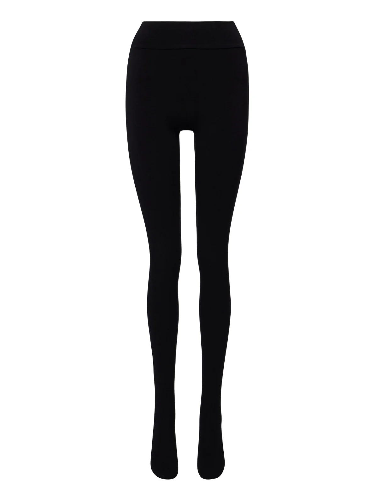 Mid-rise cotton-blend tights