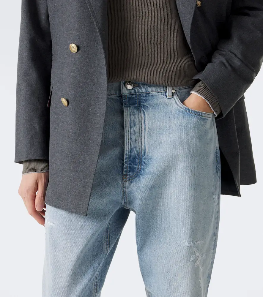 Brunello Cucinelli Distressed straight jeans | Thumbnail 6