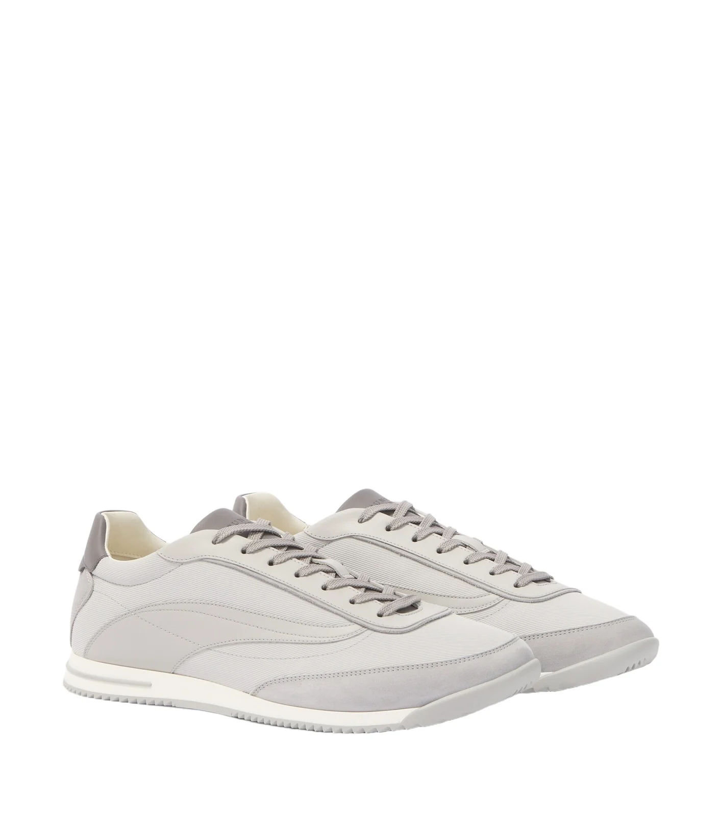 Leather-trimmed sneakers Leather-trimmed sneakers