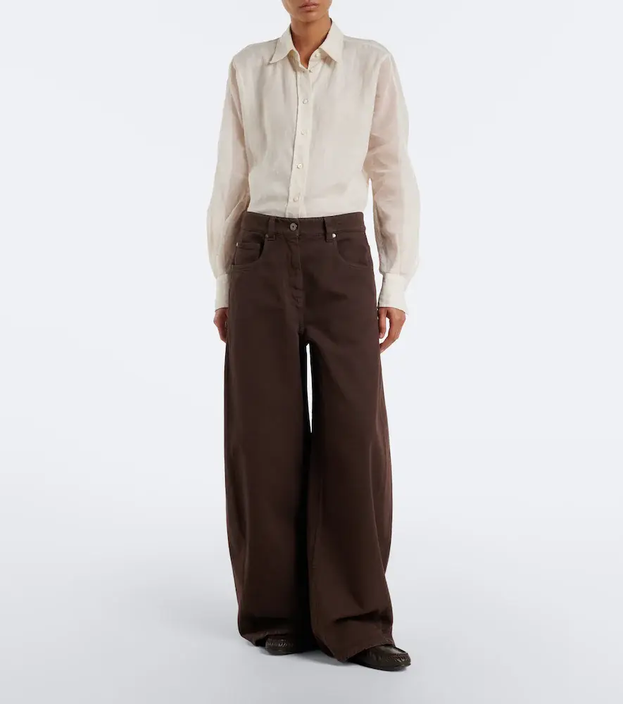 Brunello Cucinelli Monili wide-leg jeans | Thumbnail 4