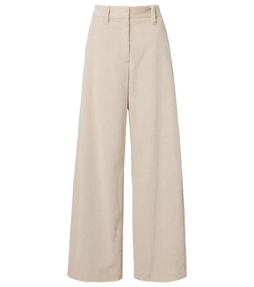 Brunello Cucinelli Monili cotton corduroy wide-leg pants | Image 1 Brunello Cucinelli Monili cotton corduroy wide-leg pants | Image 1