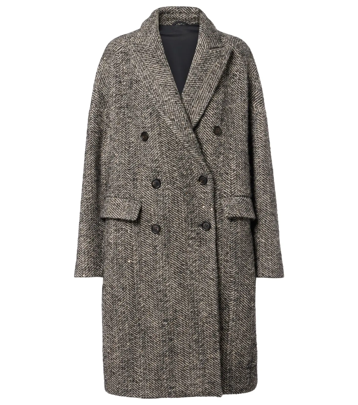 Herringbone wool-blend coat Herringbone wool-blend coat
