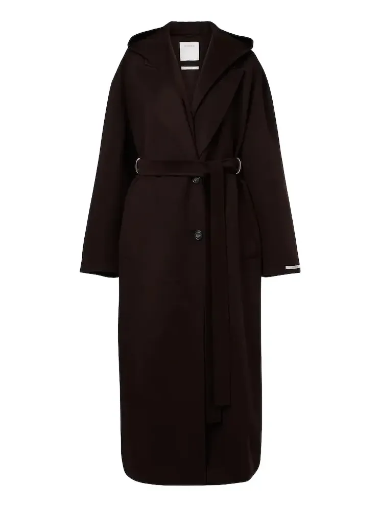 Belted virgin wool coat Belted virgin wool coat