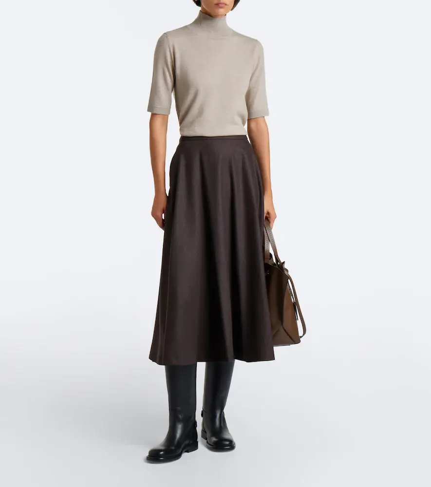 'S Max Mara 'S Max Mara Wool midi skirt | Thumbnail 4 'S Max Mara 'S Max Mara Wool midi skirt | Thumbnail 4