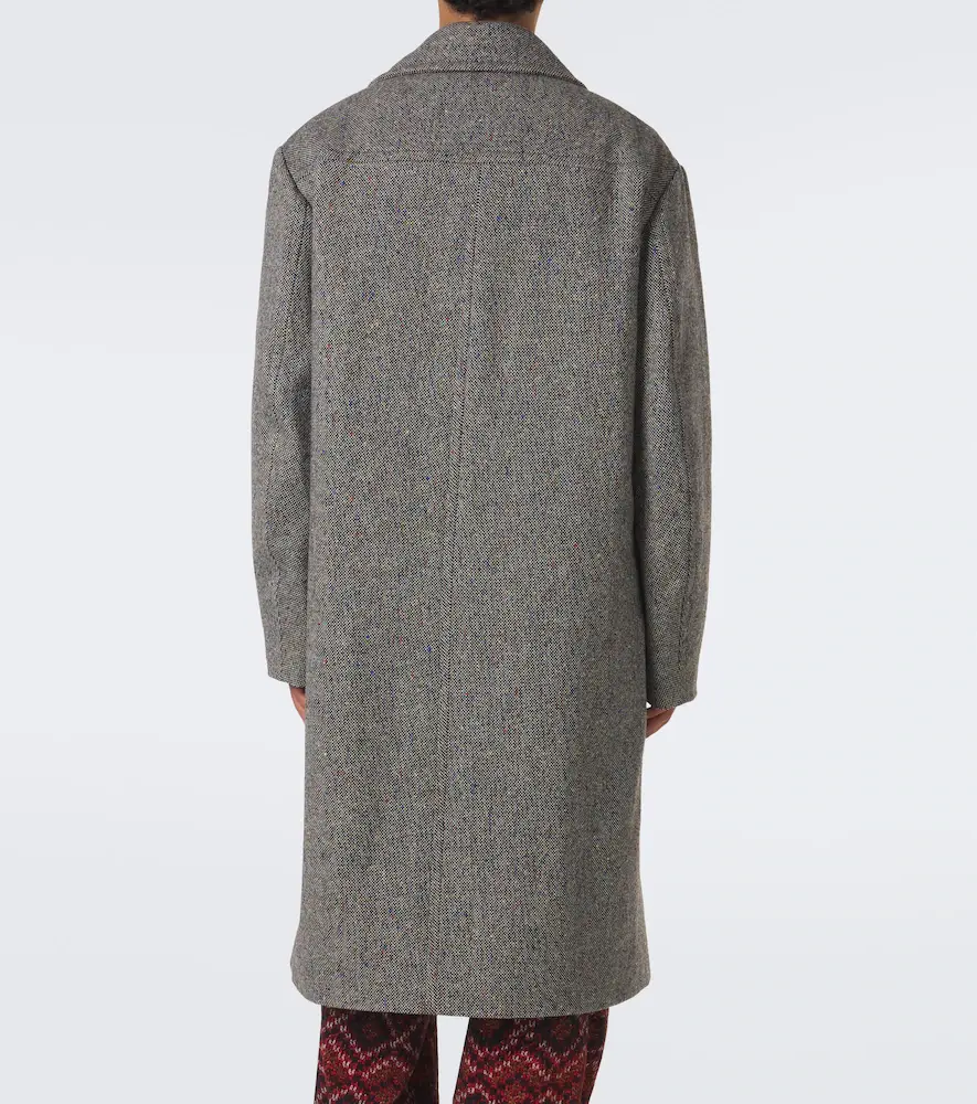 Dries Van Noten Double-breasted wool tweed coat | Thumbnail 4 Dries Van Noten Double-breasted wool tweed coat | Thumbnail 4