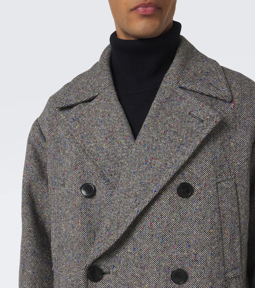 Dries Van Noten Double-breasted wool tweed coat | Thumbnail 6 Dries Van Noten Double-breasted wool tweed coat | Thumbnail 6