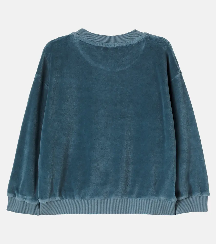 Cozmo Oversized cotton-blend velvet sweatshirt | Thumbnail 2