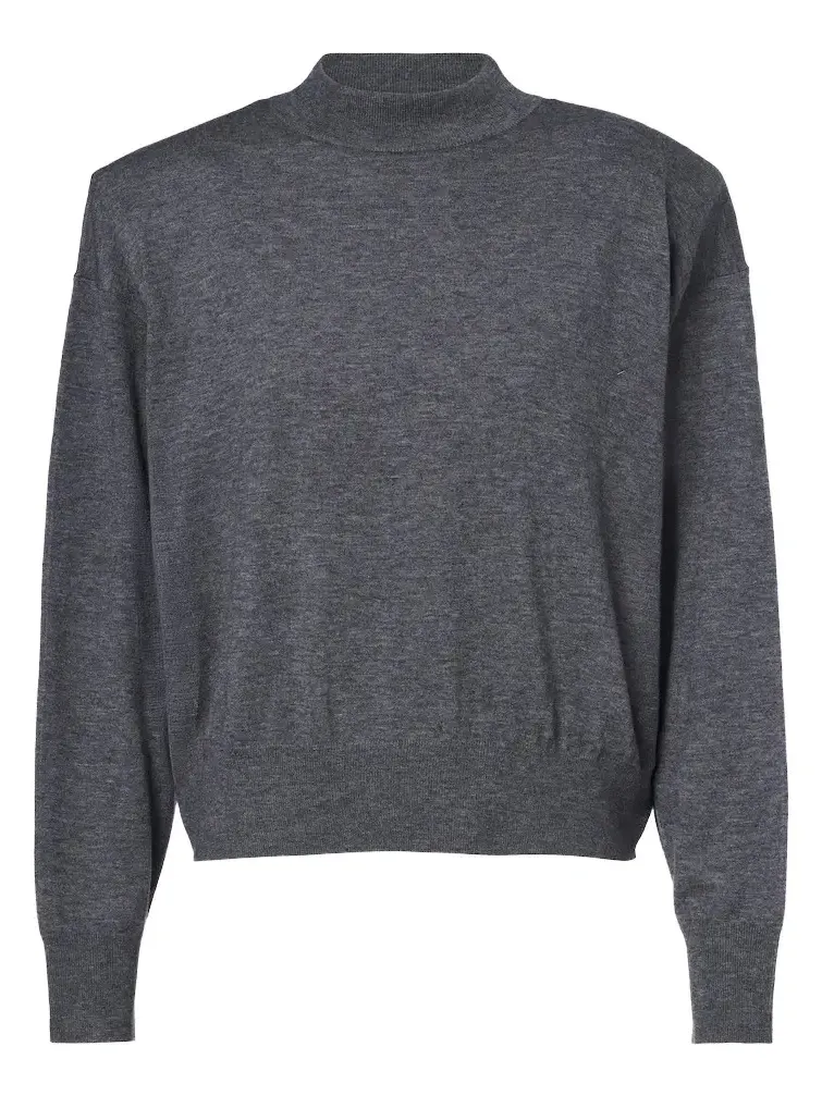 Rue wool-blend mockneck sweater