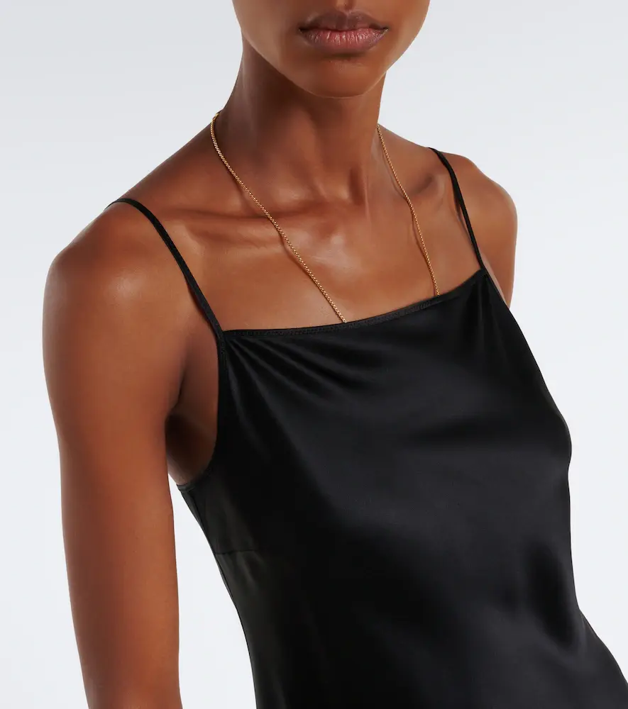 Joseph Cloe silk satin midi dress | Thumbnail 3