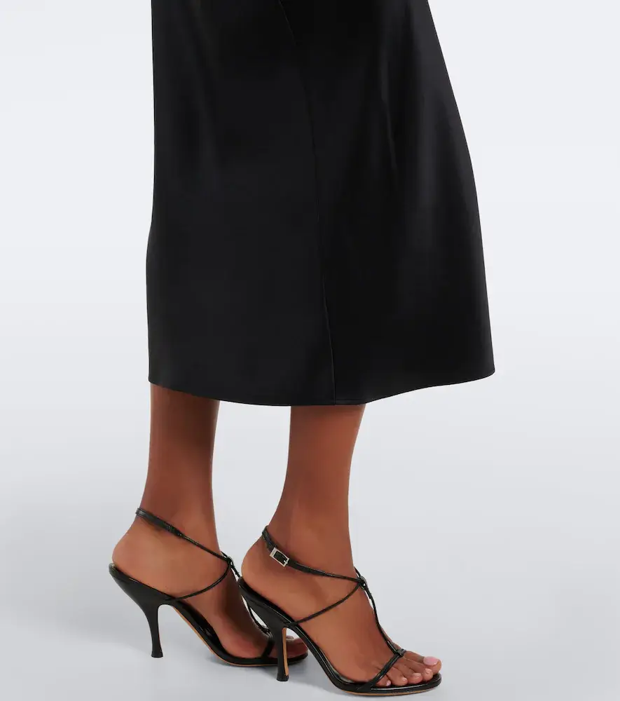 Joseph Cloe silk satin midi dress | Thumbnail 4