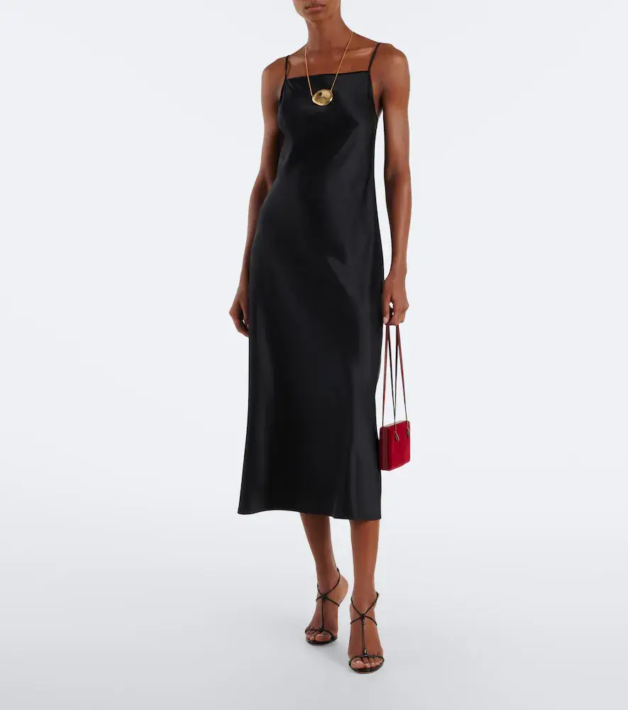 Joseph Cloe silk satin midi dress | Thumbnail 5