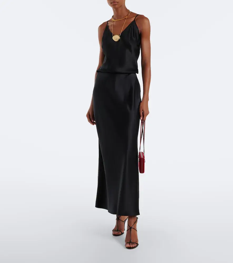 Joseph Isaak silk satin maxi skirt | Thumbnail 2 Joseph Isaak silk satin maxi skirt | Thumbnail 2