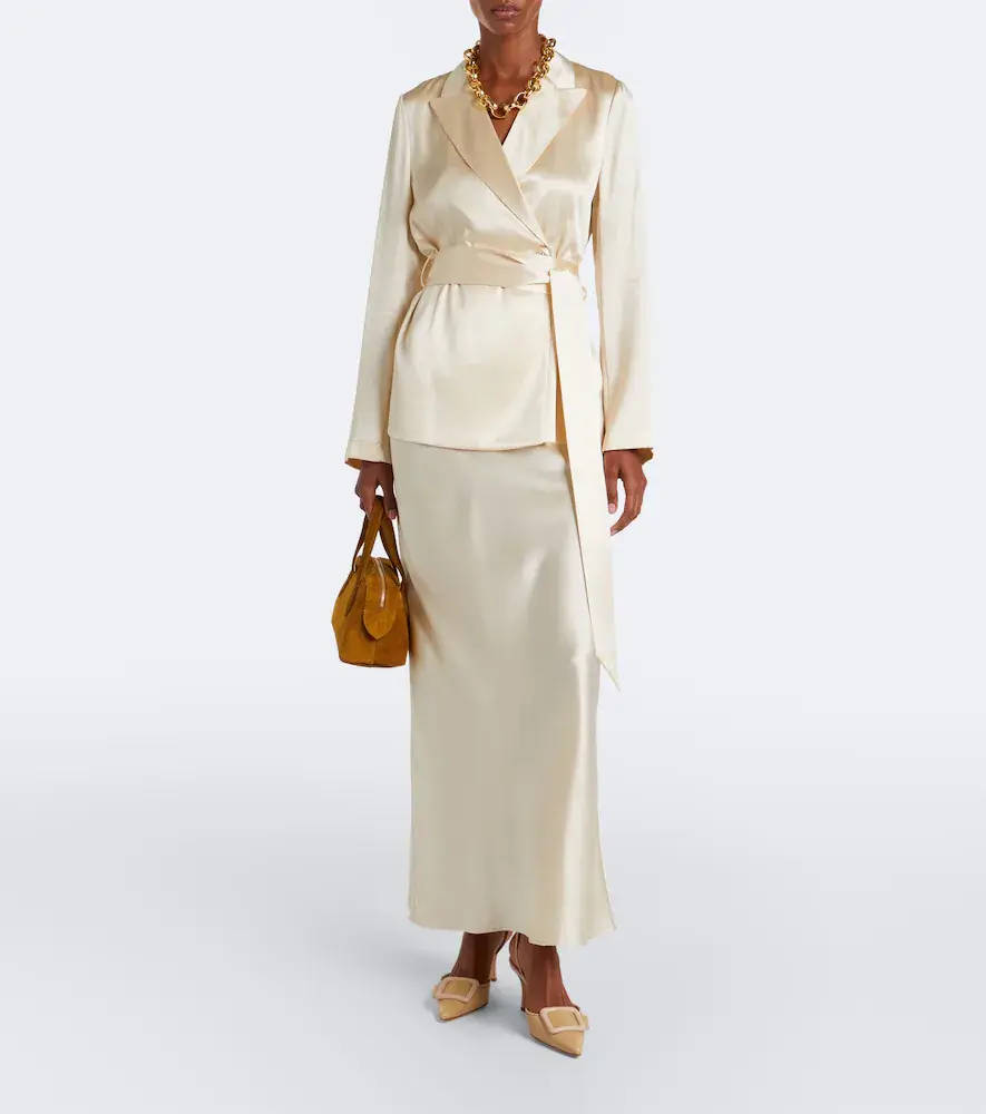 Joseph Isaak silk satin maxi skirt | Thumbnail 2 Joseph Isaak silk satin maxi skirt | Thumbnail 2