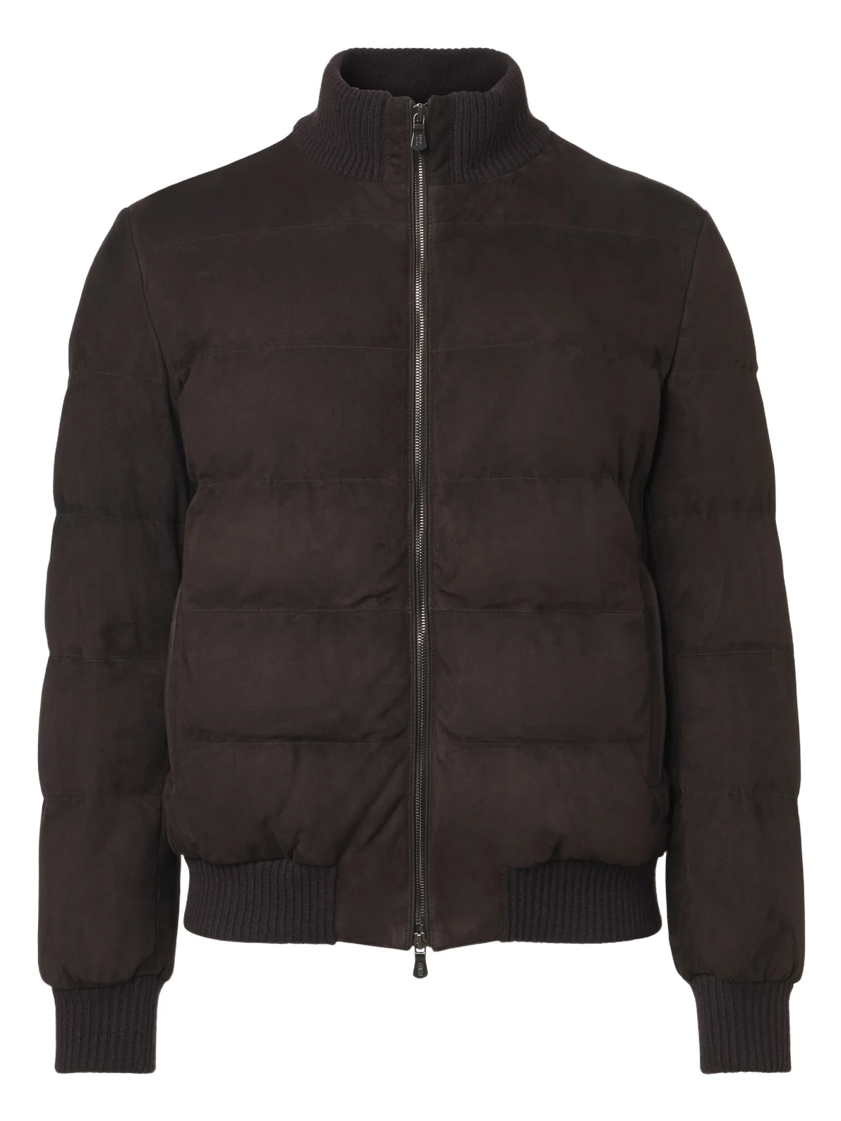 Padded suede bomber jacket Padded suede bomber jacket