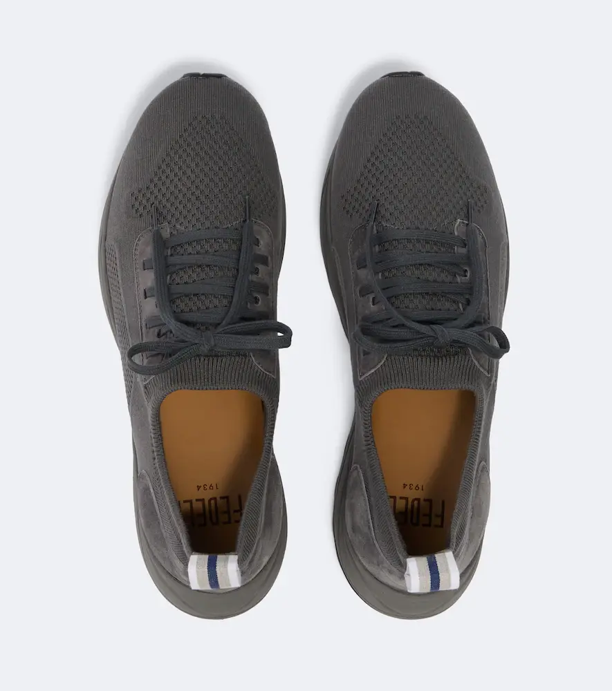 FEDELI Knitted suede-trimmed sneakers | Thumbnail 6 FEDELI Knitted suede-trimmed sneakers | Thumbnail 6