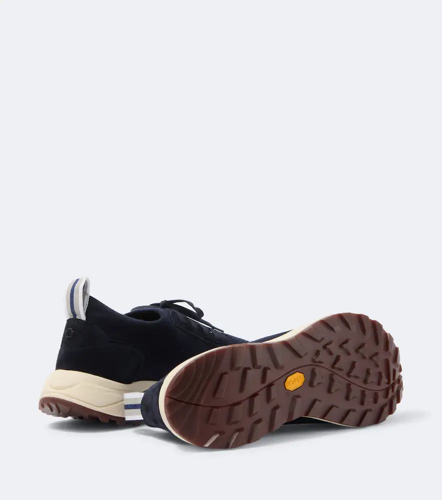 FEDELI Knitted suede-trimmed sneakers | Thumbnail 3