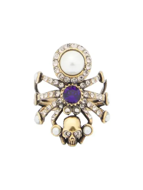 Spider embellished ring