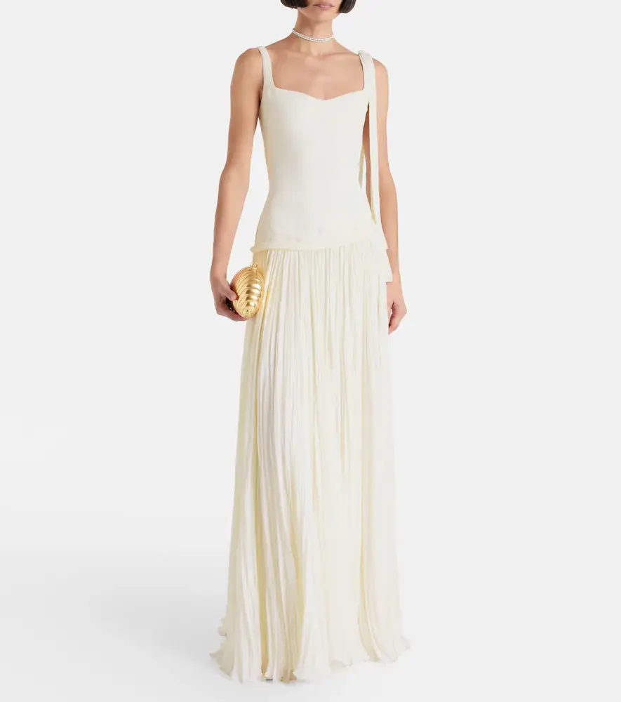 Marmar Halim Bridal Ana crêpe and chiffon gown | Thumbnail 5 Marmar Halim Bridal Ana crêpe and chiffon gown | Thumbnail 5