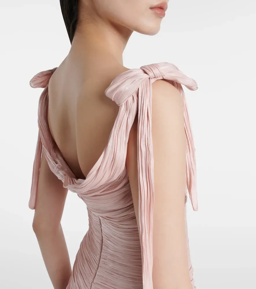 Marmar Halim Ruched silk gown | Thumbnail 5