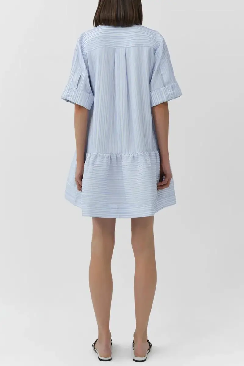 Simkhai Cris Short Sleeve Shirt Dress | Thumbnail 5 Simkhai Cris Short Sleeve Shirt Dress | Thumbnail 5