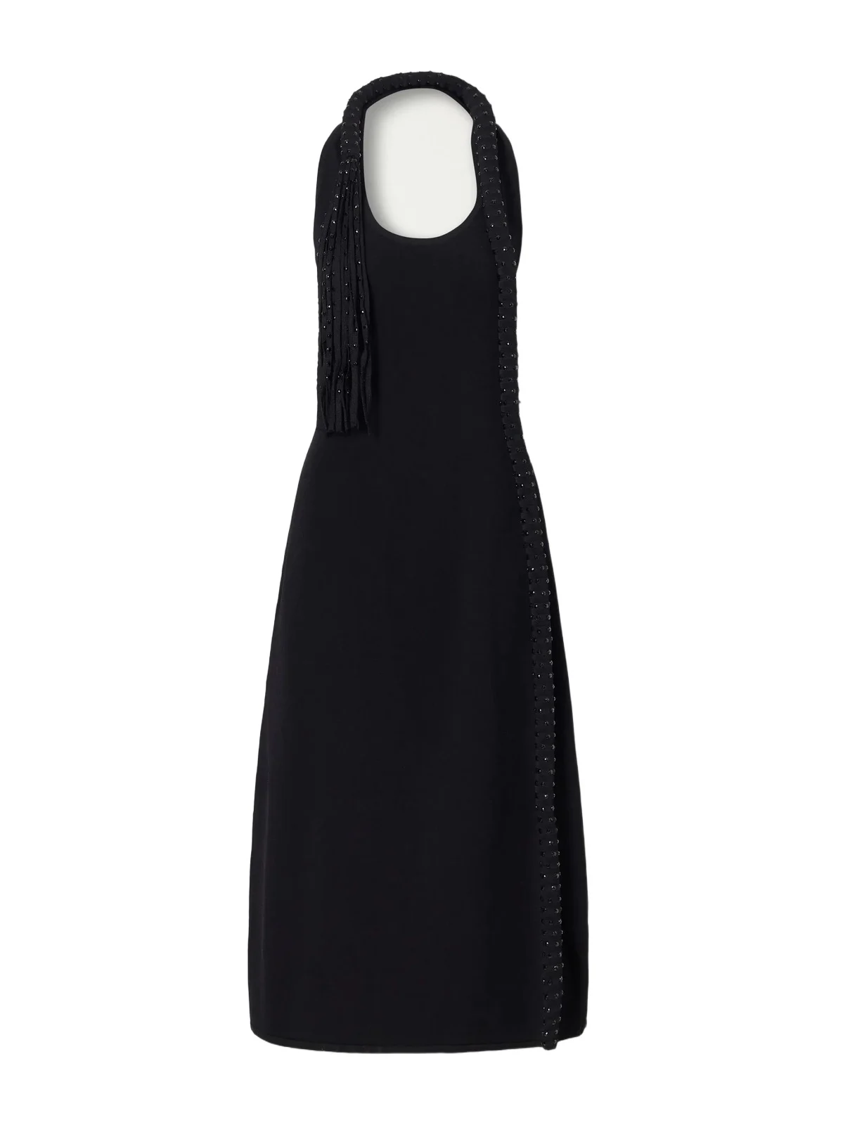 Mane Embellished Crepe Midi Dress Mane Embellished Crepe Midi Dress