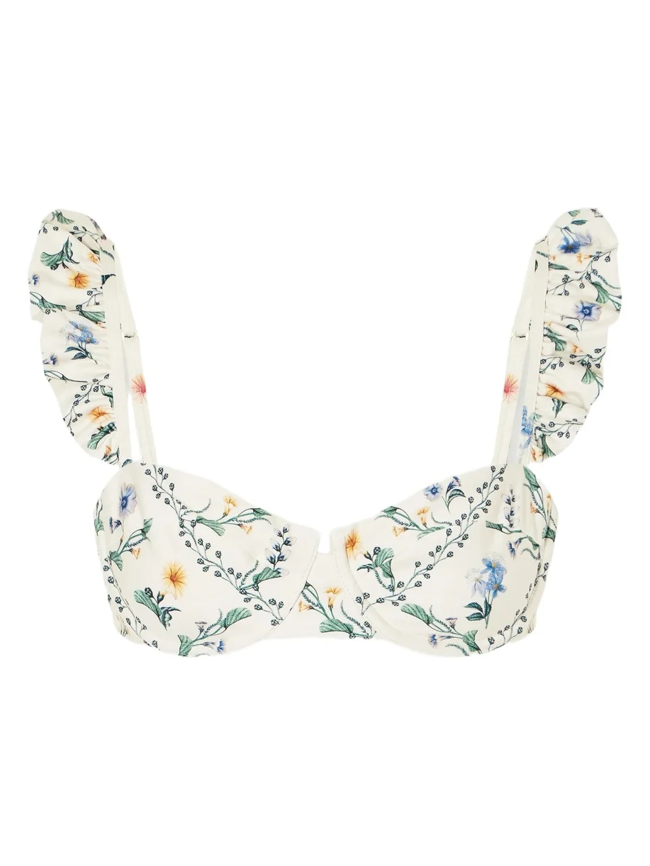 Kiwi Brisa Floral-print Bikini Top