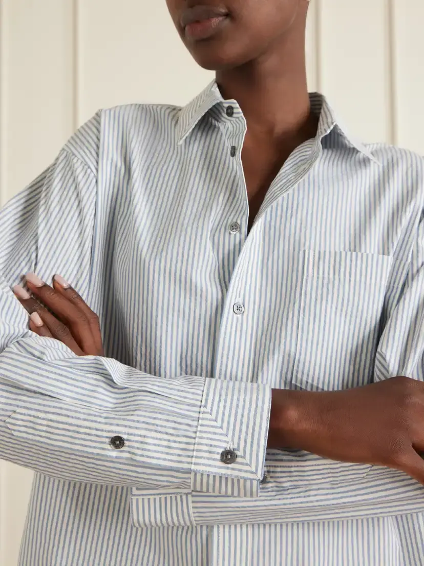 B SIDES Nolan Cotton-blend Seersucker Shirt | Thumbnail 4 B SIDES Nolan Cotton-blend Seersucker Shirt | Thumbnail 4