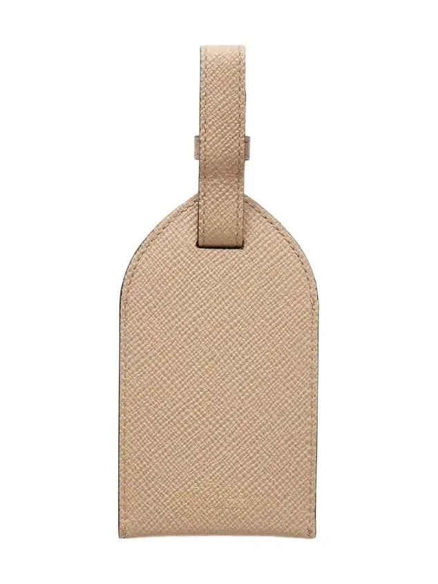 Smythson Panama Leather Luggage Tag