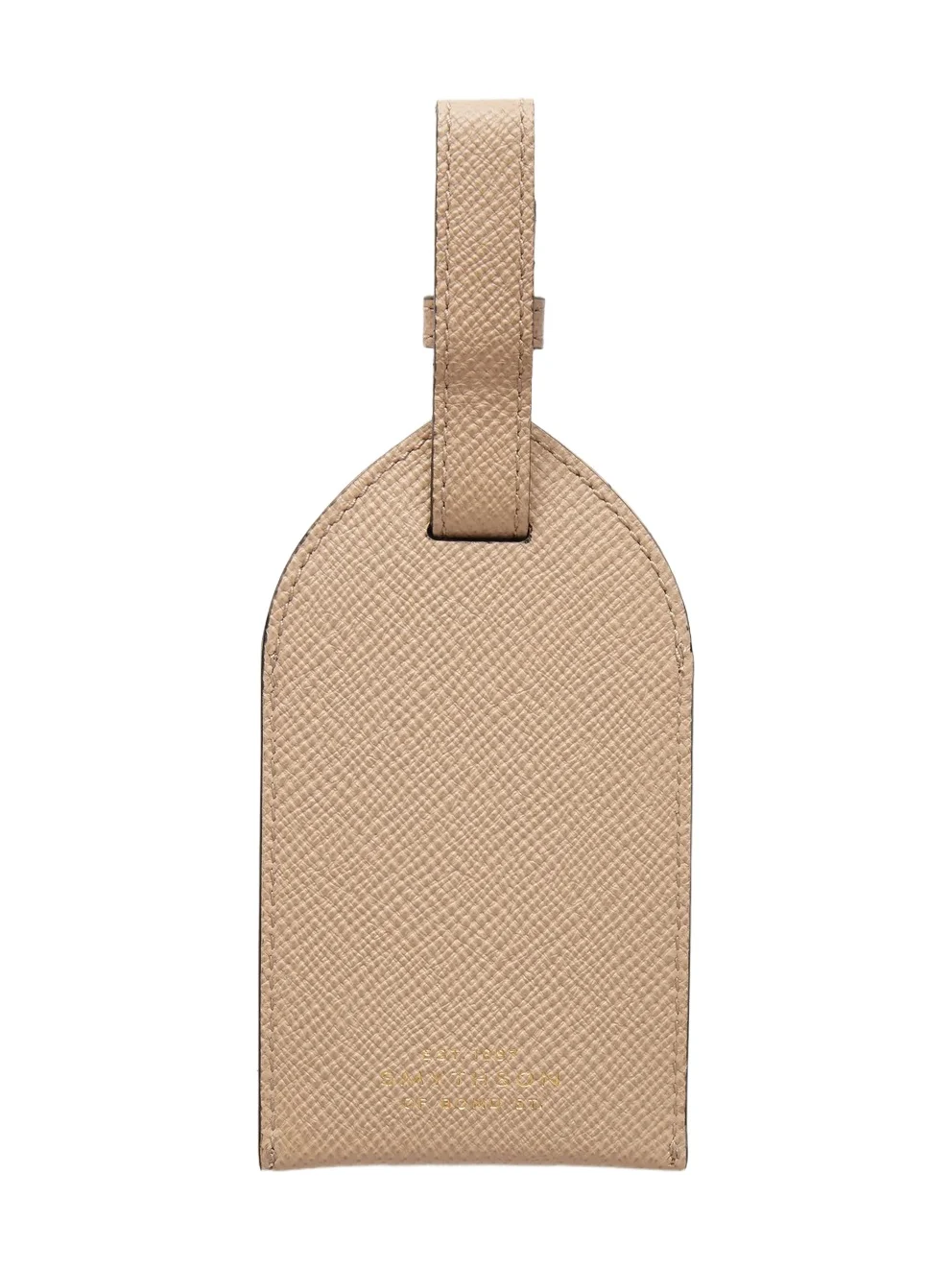 Smythson Panama Leather Luggage Tag