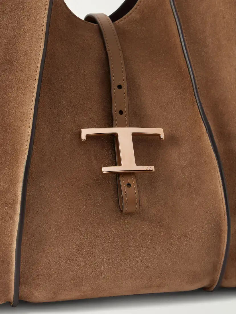 Tod's T Timeless Suede Shoulder Bag | Thumbnail 5 Tod's T Timeless Suede Shoulder Bag | Thumbnail 5