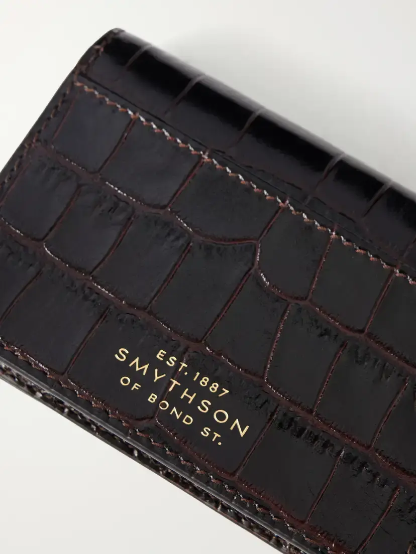 Smythson Mara Croc-effect Leather Wallet | Thumbnail 3 Smythson Mara Croc-effect Leather Wallet | Thumbnail 3