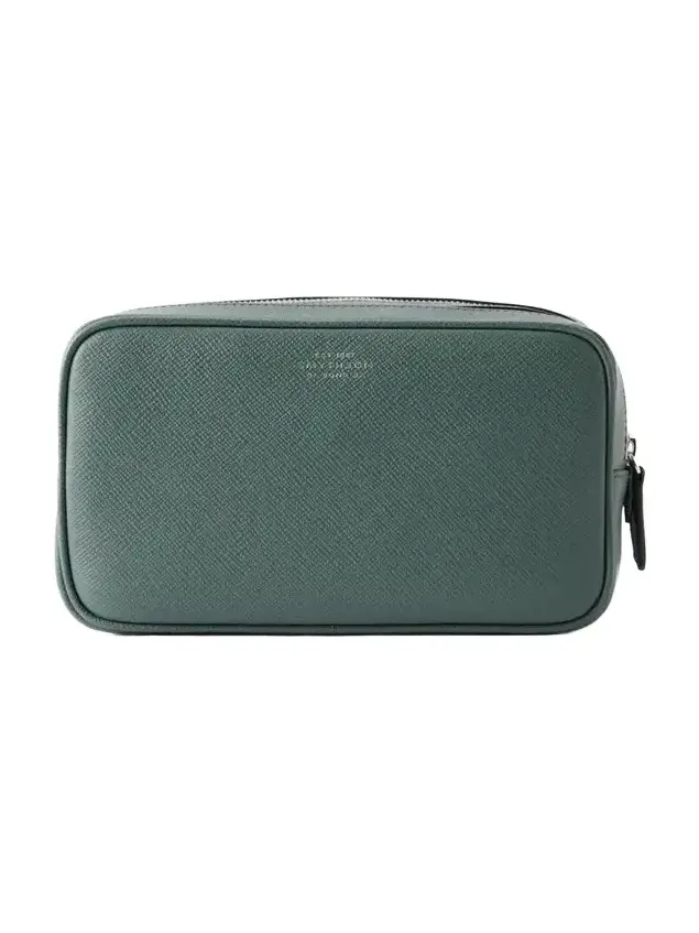 Smythson Panama Leather Jewelry Case