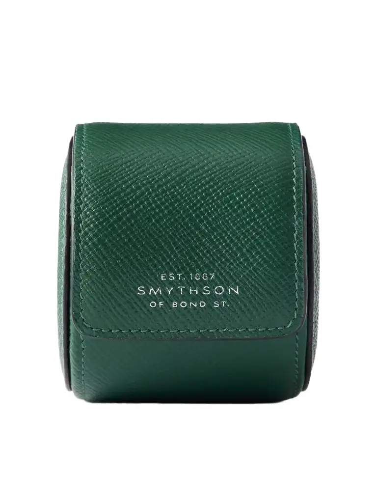 Smythson Panama Leather Single Watch Case | Image 1 Smythson Panama Leather Single Watch Case | Image 1