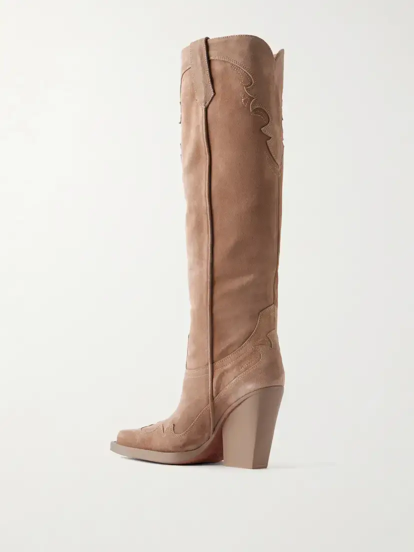 Paris Texas El Dorado 60 Suede Knee Boots | Thumbnail 3