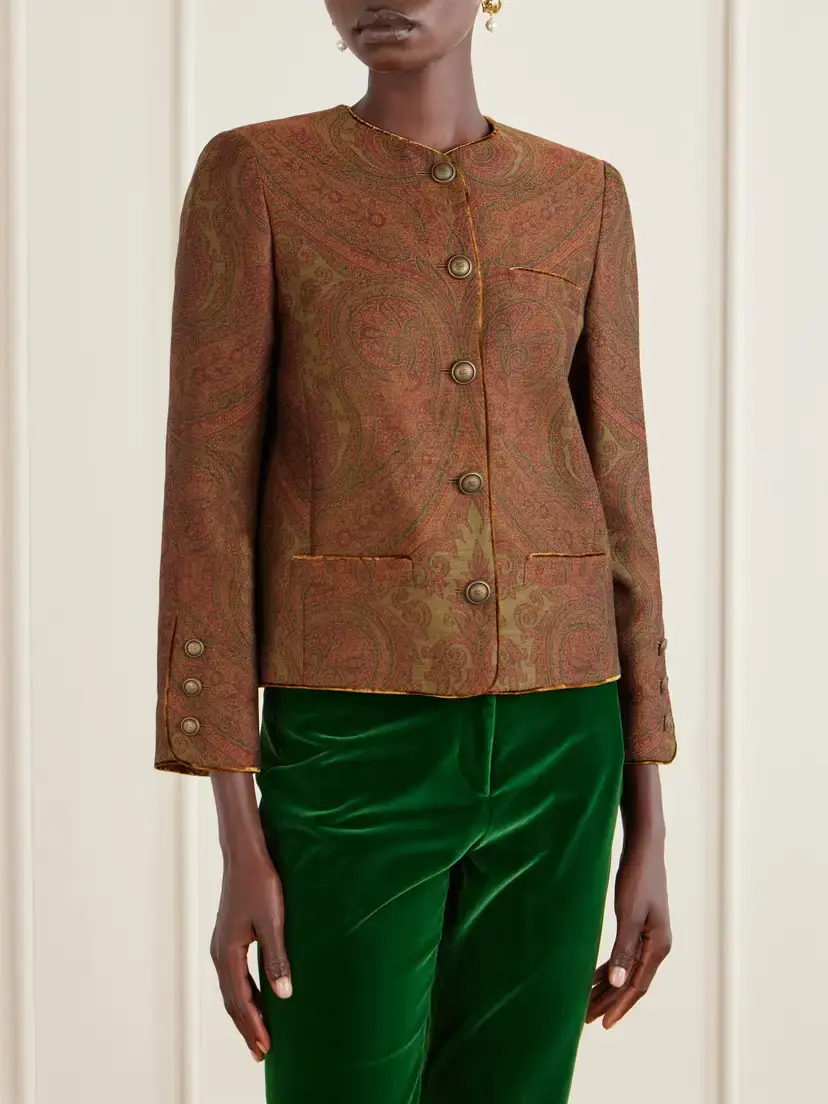 Etro Paisley-jacquard Crepe Blazer | Thumbnail 3 Etro Paisley-jacquard Crepe Blazer | Thumbnail 3
