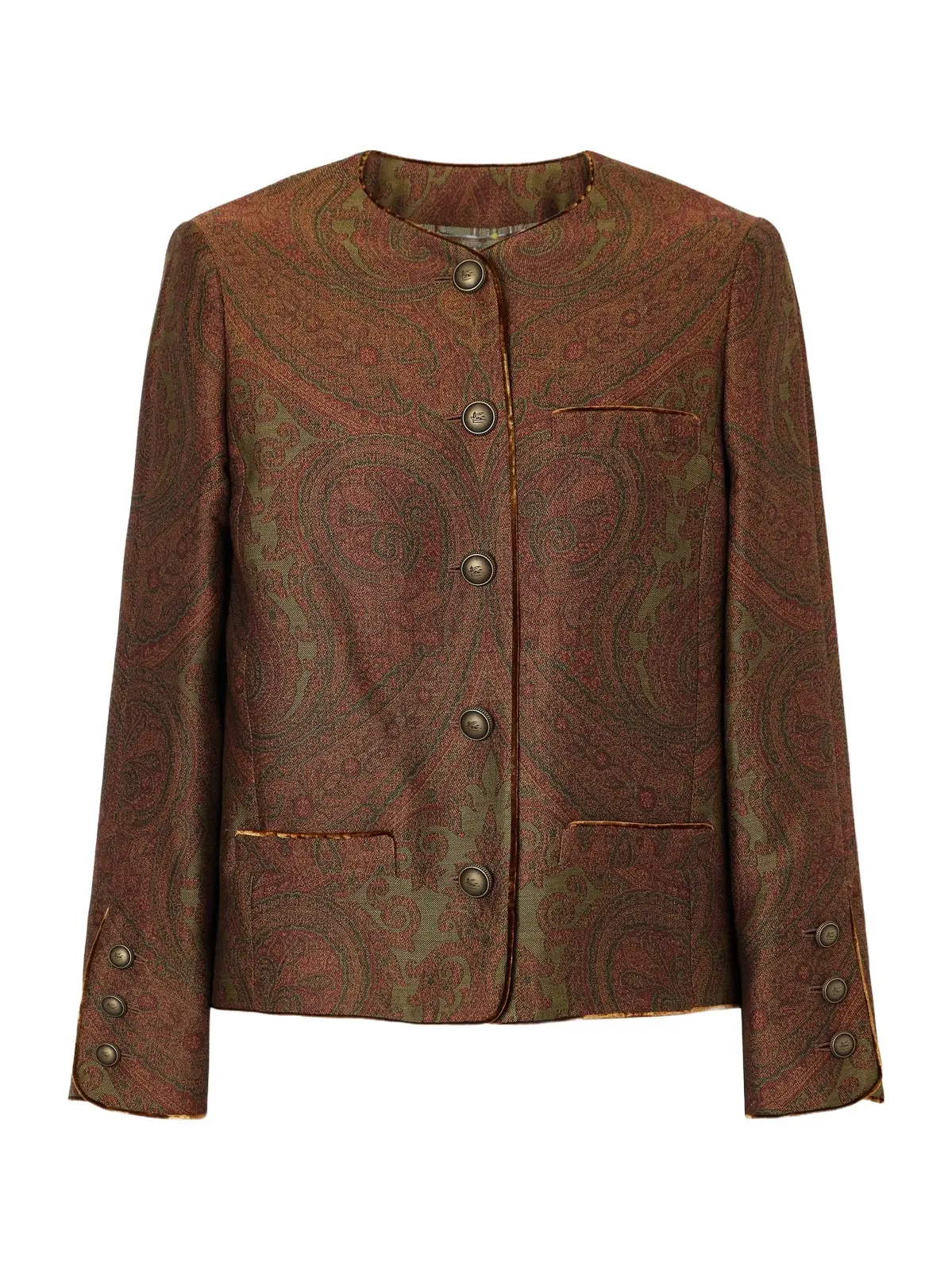 Paisley-jacquard Crepe Blazer Paisley-jacquard Crepe Blazer