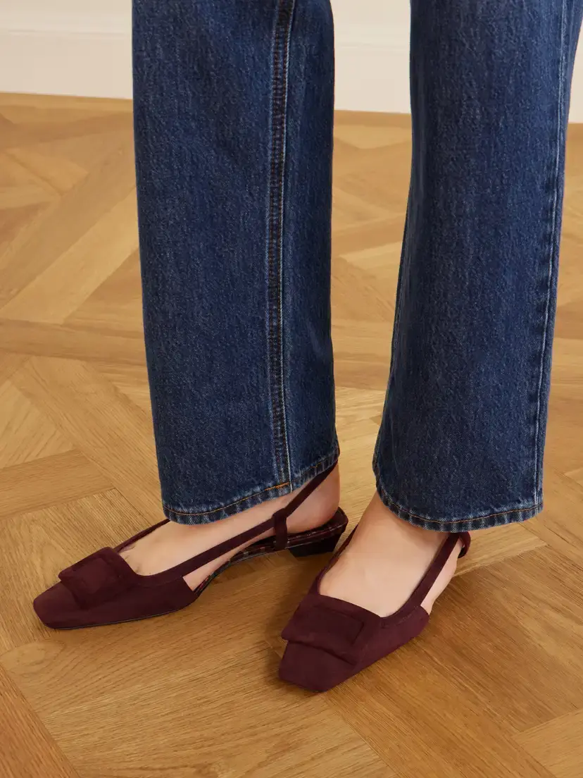 Roger Vivier 25 Suede Slingback Ballet Flats | Thumbnail 2 Roger Vivier 25 Suede Slingback Ballet Flats | Thumbnail 2