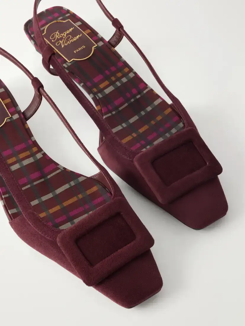 Roger Vivier 25 Suede Slingback Ballet Flats | Thumbnail 5 Roger Vivier 25 Suede Slingback Ballet Flats | Thumbnail 5
