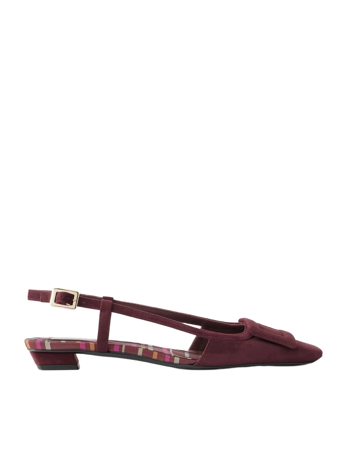 Roger Vivier 25 Suede Slingback Ballet Flats
