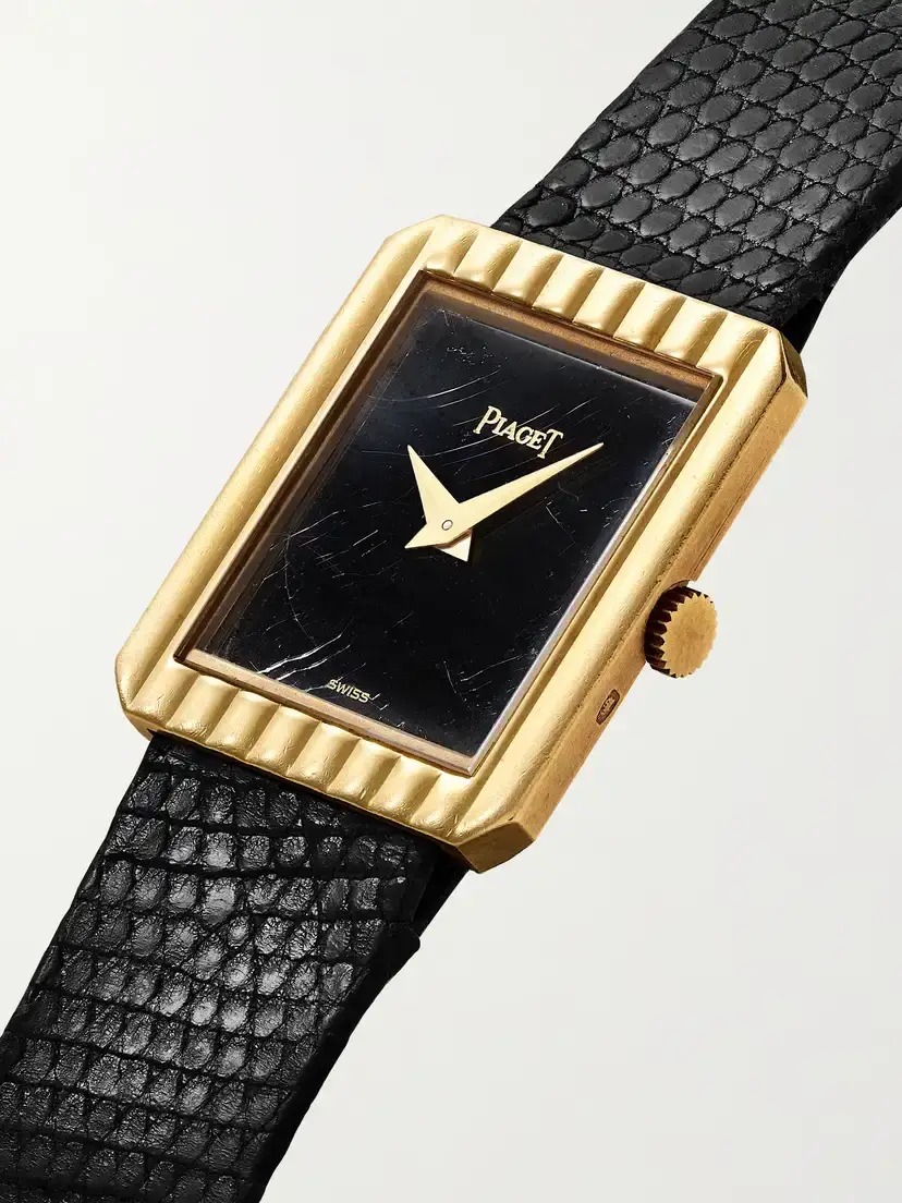 Stephanie Windsor + Piaget Vintage 1981 Mini Protocole Hand-wound 18-karat Gold Onyx Watch, Ref. 41546 | Thumbnail 3 Stephanie Windsor + Piaget Vintage 1981 Mini Protocole Hand-wound 18-karat Gold Onyx Watch, Ref. 41546 | Thumbnail 3