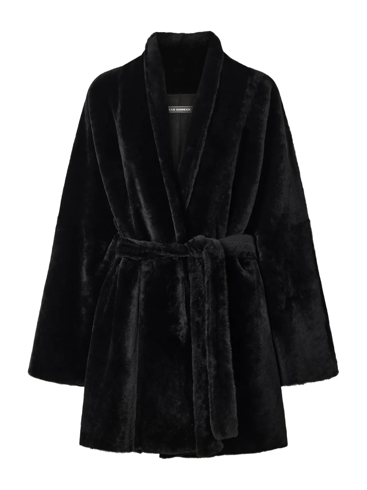 Raquel Belted Paneled Shearling Coat Raquel Belted Paneled Shearling Coat