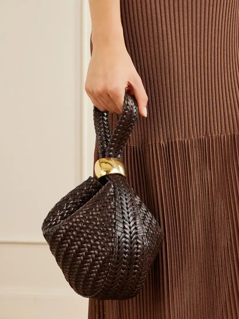 AMANU The Zambia Woven Leather Clutch Bag | Thumbnail 2 AMANU The Zambia Woven Leather Clutch Bag | Thumbnail 2