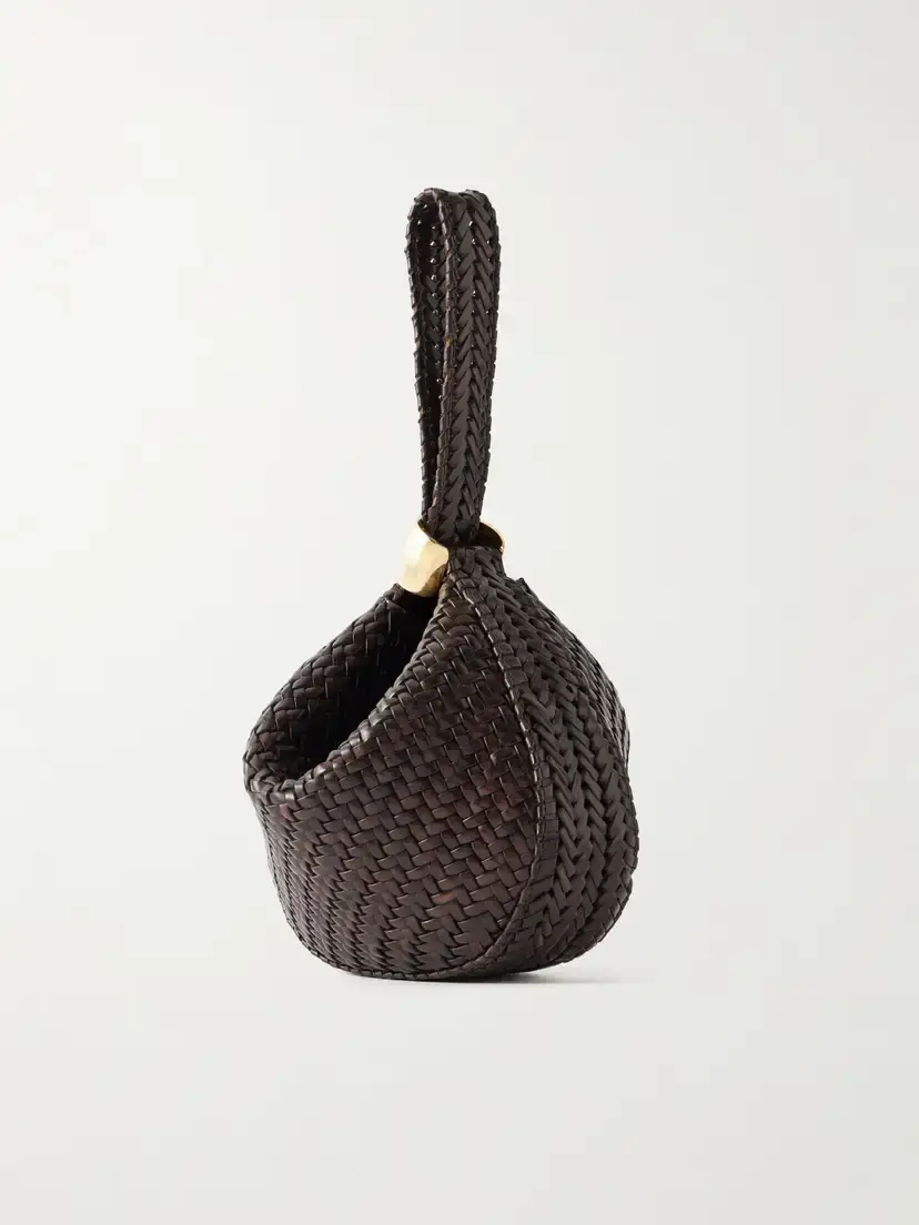 AMANU The Zambia Woven Leather Clutch Bag | Thumbnail 4 AMANU The Zambia Woven Leather Clutch Bag | Thumbnail 4
