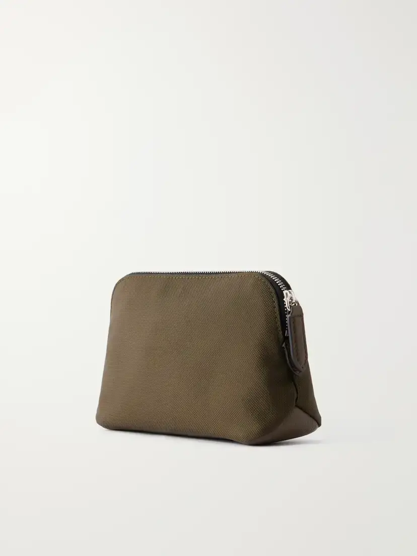 Smythson Norton Leather-trimmed Canvas Pouch | Thumbnail 2 Smythson Norton Leather-trimmed Canvas Pouch | Thumbnail 2