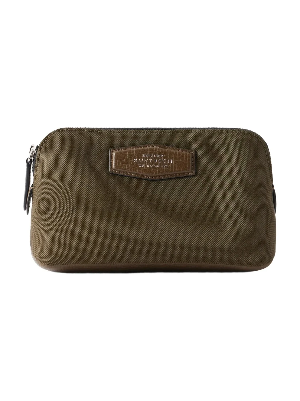 Norton Leather-trimmed Canvas Pouch