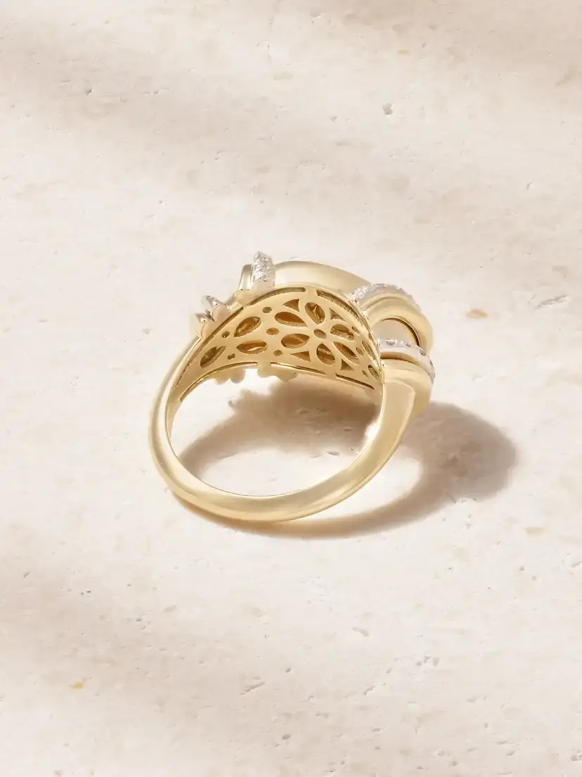 L’Atelier Nawbar Sun Down 18-karat Gold Diamond Pinky Ring | Thumbnail 3 L’Atelier Nawbar Sun Down 18-karat Gold Diamond Pinky Ring | Thumbnail 3