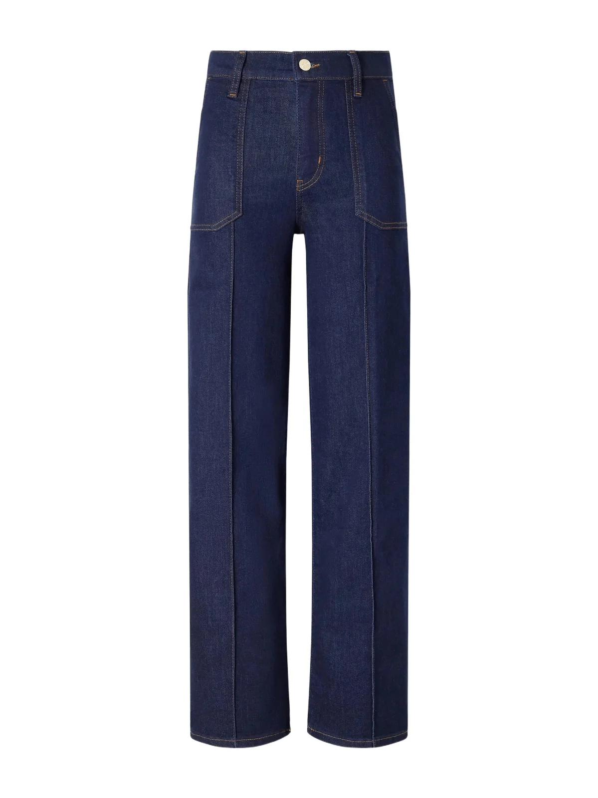 Le Slim Palazzo Pintuck Pocket High-rise Wide-leg Jeans